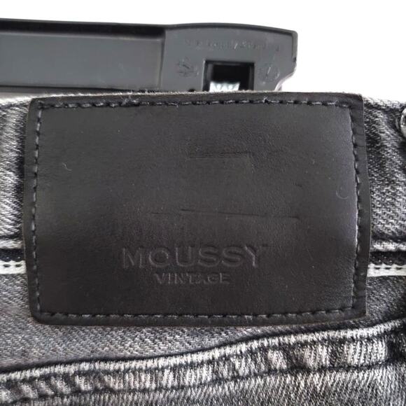 Moussy Vintage Cadet HOWA Skinny Ankle Jeans Black Grey - Picture 8 of 9
